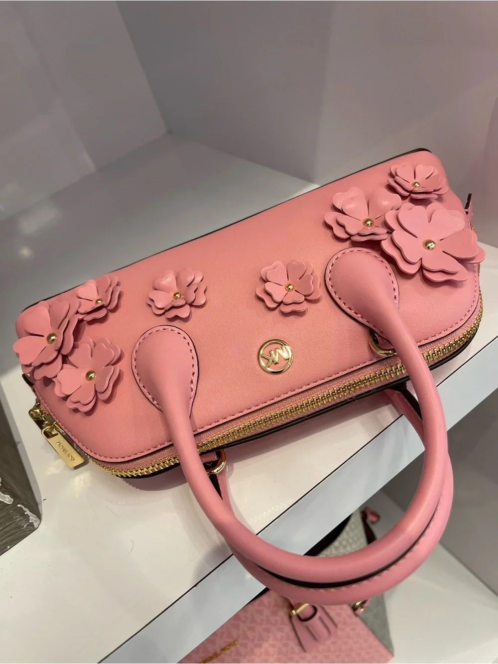 MICHAEL KORS Petra Small Floral Embellished Crossbody Bag
Carnation 
NWT - Picture 11 of 16